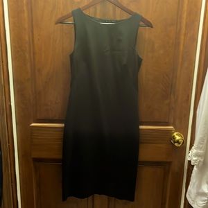 Theory black wool dress size 2